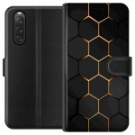 Tegnebogsetui til Sony Xperia 10 V med Luksuriøst Mønster motiv