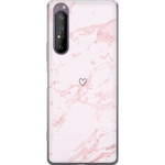 Mobilcover til Sony Xperia 1 II med Rosa Hjerte motiv