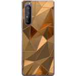 Mobilcover til Sony Xperia 1 II med 3D Guld motiv