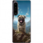 Mobilcover til Sony Xperia 1 IV med Glad Hund motiv