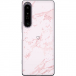 Mobilcover til Sony Xperia 1 IV med Rosa Hjerte motiv