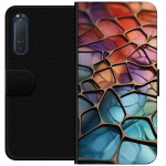 Tegnebogsetui til Sony Xperia 5 II med Metallict mønster motiv