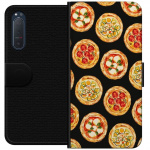Tegnebogsetui til Sony Xperia 5 II med Pizza motiv