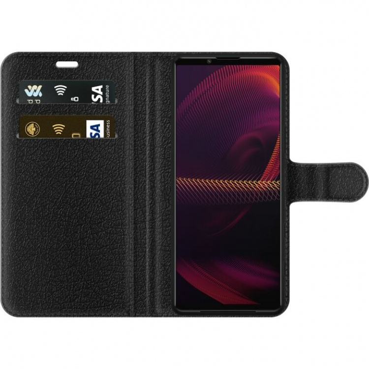 Tegnebogsetui til Sony Xperia 5 III med Kyllingedrumstick motiv