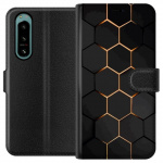 Tegnebogsetui til Sony Xperia 5 IV med Luksuriøst Mønster motiv