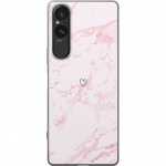 Mobilcover til Sony Xperia 5 V med Rosa Hjerte motiv