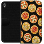 Tegnebogsetui til Sony Xperia Z3 med Pizza motiv