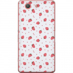 Mobilcover til Sony Xperia Z3 Compact med Jordbær motiv