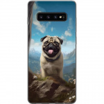 Mobilcover til Samsung Galaxy S10 med Glad Hund motiv