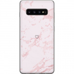 Mobilcover til Samsung Galaxy S10 med Rosa Hjerte motiv