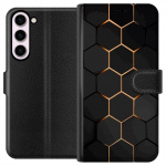 Tegnebogsetui til Samsung Galaxy S23+ med Luksuriøst Mønster motiv