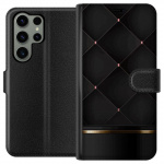 Tegnebogsetui til Samsung Galaxy S23 Ultra med Luksuslinje motiv