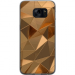 Mobilcover til Samsung Galaxy S7 med 3D Guld motiv