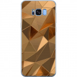 Mobilcover til Samsung Galaxy S8 med 3D Guld motiv