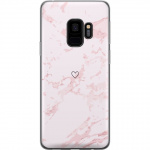 Mobilcover til Samsung Galaxy S9 med Rosa Hjerte motiv