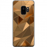 Mobilcover til Samsung Galaxy S9 med 3D Guld motiv