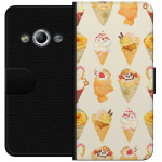 Tegnebogsetui til Samsung Galaxy Xcover 3 med Glasagtigt motiv