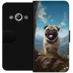 Tegnebogsetui til Samsung Galaxy Xcover 3 med Glad Hund motiv
