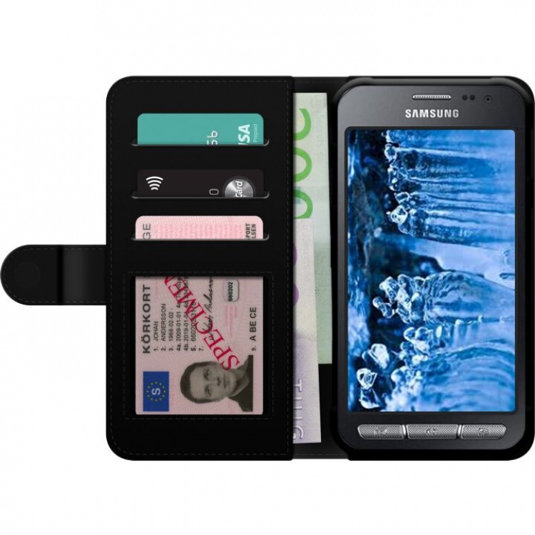 Tegnebogsetui til Samsung Galaxy Xcover 3 med Marmor motiv