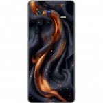 Mobilcover til vivo X80 Pro med Brandigt silke motiv