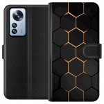 Tegnebogsetui til Xiaomi 12 Pro med Luksuriøst Mønster motiv