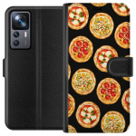 Tegnebogsetui til Xiaomi 12T Pro med Pizza motiv