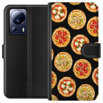 Tegnebogsetui til Xiaomi 13 Lite med Pizza motiv