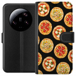 Tegnebogsetui til Xiaomi 13 Ultra med Pizza motiv