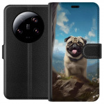 Tegnebogsetui til Xiaomi 13 Ultra med Glad Hund motiv