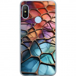 Mobilcover til Xiaomi Mi A2 Lite med Metallict mønster motiv