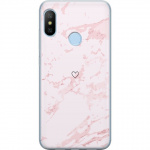 Mobilcover til Xiaomi Mi A2 Lite med Rosa Hjerte motiv