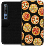 Tegnebogsetui til Xiaomi Mi 10 Pro 5G med Pizza motiv