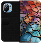 Tegnebogsetui til Xiaomi Mi 11 med Metallict mønster motiv