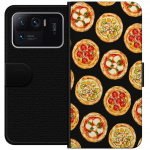 Tegnebogsetui til Xiaomi Mi 11 Ultra med Pizza motiv