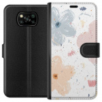 Tegnebogsetui til Xiaomi Poco X3 NFC med Blomster motiv