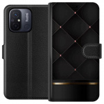 Tegnebogsetui til Xiaomi Redmi 12C med Luksuslinje motiv