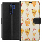 Tegnebogsetui til Xiaomi Redmi 9 med Glasagtigt motiv