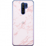 Mobilcover til Xiaomi Redmi 9 med Rosa Hjerte motiv