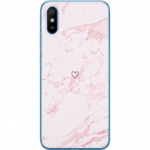 Mobilcover til Xiaomi Redmi 9A med Rosa Hjerte motiv