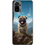 Mobilcover til Xiaomi Redmi Note 10 med Glad Hund motiv