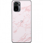 Mobilcover til Xiaomi Redmi Note 10 med Rosa Hjerte motiv