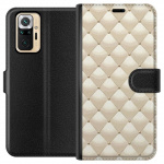 Tegnebogsetui til Xiaomi Redmi Note 10 Pro med Guldglans motiv