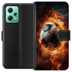 Tegnebogsetui til Xiaomi Redmi Note 12 med Fodbold motiv