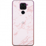 Mobilcover til Xiaomi Redmi Note 9 med Rosa Hjerte motiv