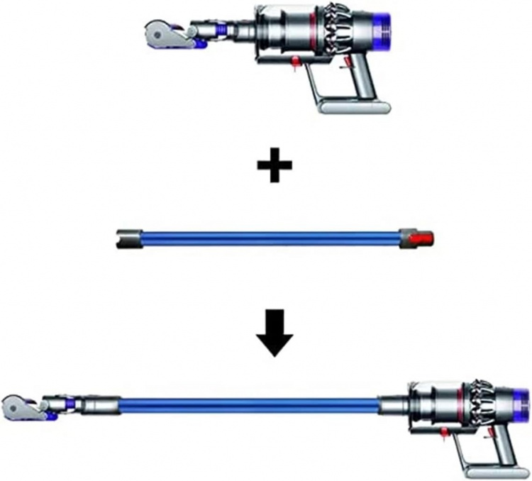 Förlängning till Dyson V7/V8/V10/V11/V15, Blå
