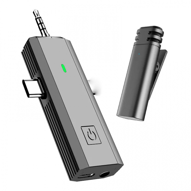 Trådlös Lavalier Mikrofon med mottagare – Perfekt för inspelning och streaming