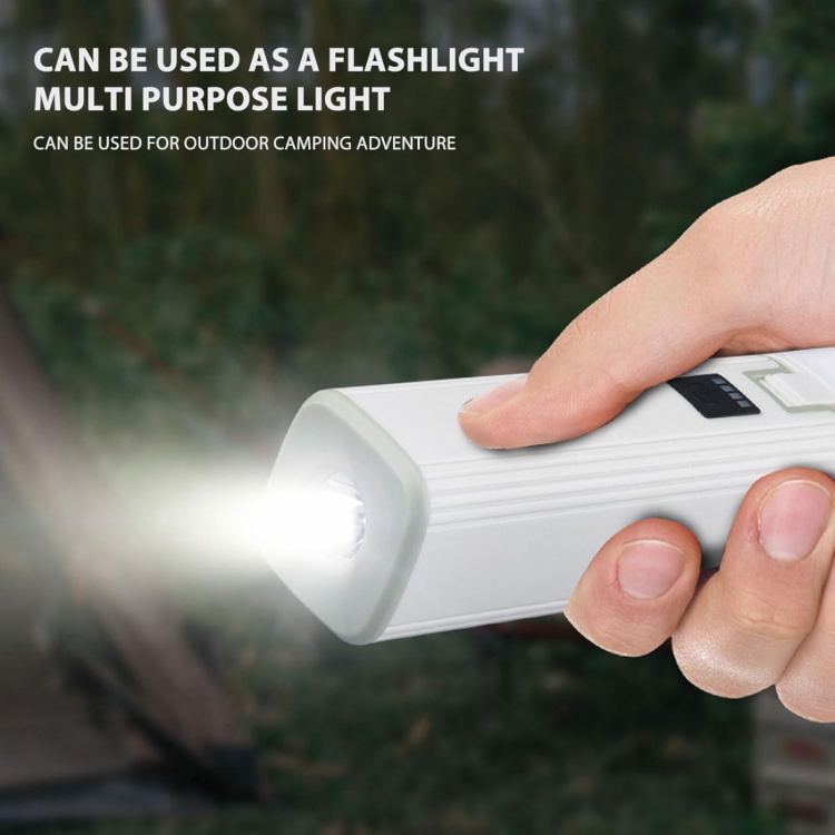 Hopfällbar LED campinglampa med flera ljuslägen