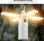 Hopfällbar LED campinglampa med flera ljuslägen