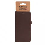 Buffalo Wallet Læder Til 3 kort iPhone 13 Pro Max Brun Buffalo Wallet Læder Til 3 kort iPhone 13 Pro Max Brun