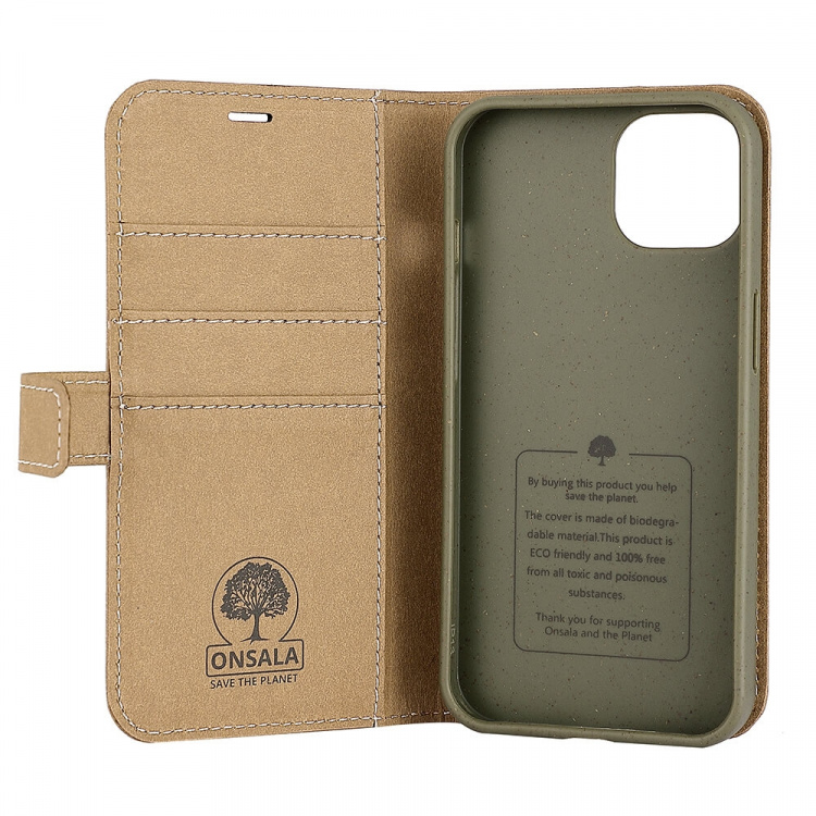 Onsala ECO Wallet iPhone 13 Sand Onsala ECO Wallet iPhone 13 Sand